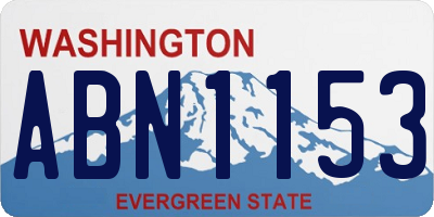 WA license plate ABN1153