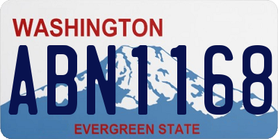 WA license plate ABN1168