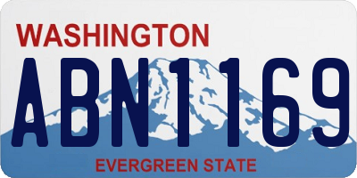WA license plate ABN1169