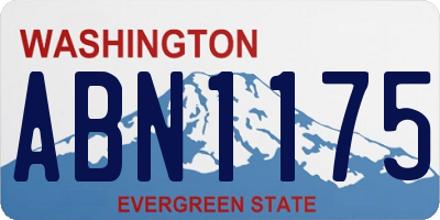 WA license plate ABN1175