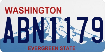 WA license plate ABN1179