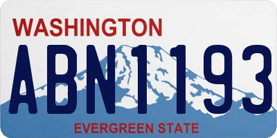 WA license plate ABN1193