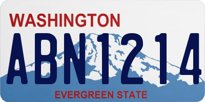 WA license plate ABN1214