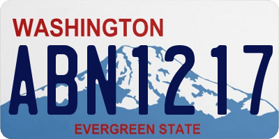 WA license plate ABN1217