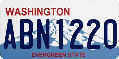WA license plate ABN1220