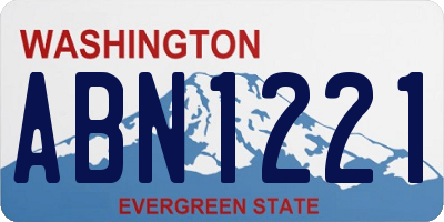 WA license plate ABN1221