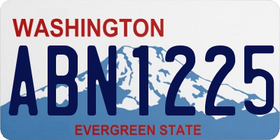 WA license plate ABN1225