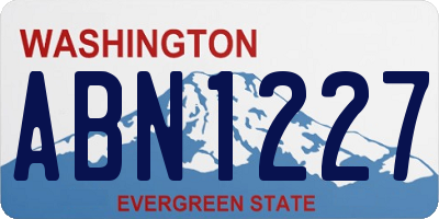 WA license plate ABN1227