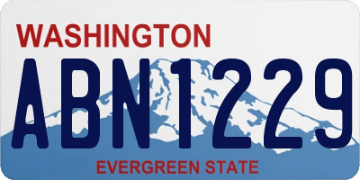 WA license plate ABN1229