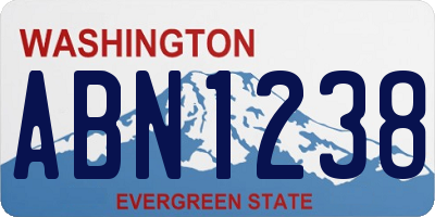 WA license plate ABN1238