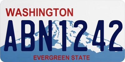 WA license plate ABN1242
