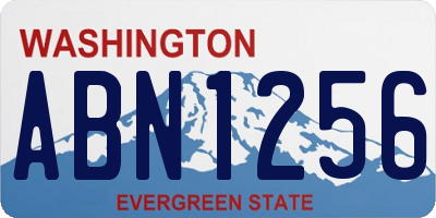 WA license plate ABN1256