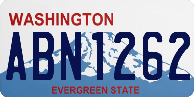 WA license plate ABN1262