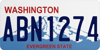 WA license plate ABN1274