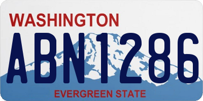 WA license plate ABN1286