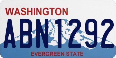 WA license plate ABN1292