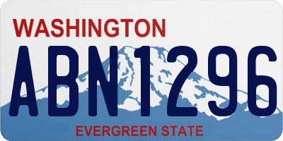 WA license plate ABN1296