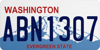 WA license plate ABN1307