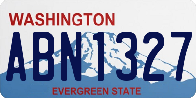 WA license plate ABN1327