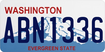 WA license plate ABN1336
