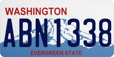 WA license plate ABN1338