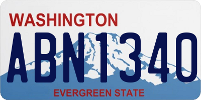 WA license plate ABN1340
