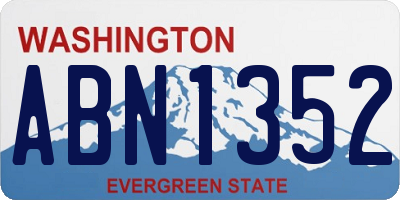 WA license plate ABN1352