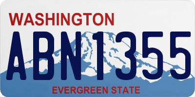 WA license plate ABN1355