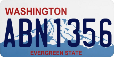 WA license plate ABN1356