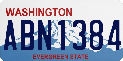 WA license plate ABN1384