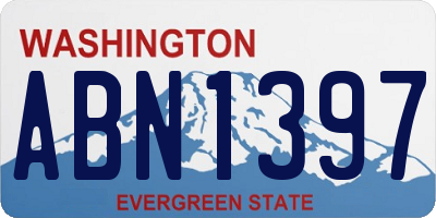 WA license plate ABN1397