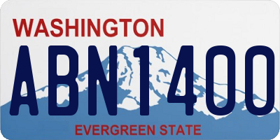 WA license plate ABN1400