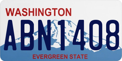 WA license plate ABN1408