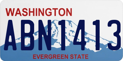 WA license plate ABN1413