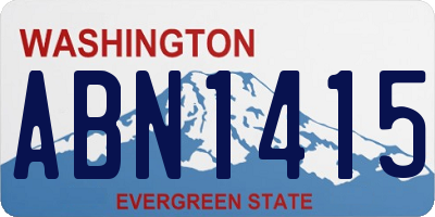 WA license plate ABN1415