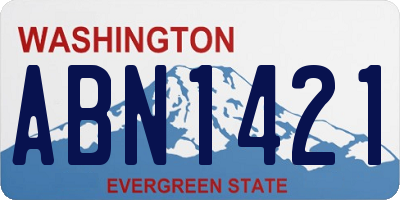 WA license plate ABN1421