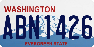 WA license plate ABN1426