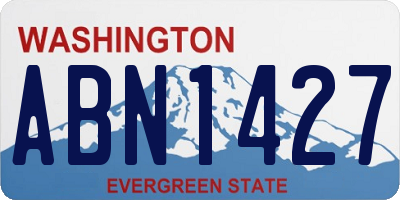 WA license plate ABN1427