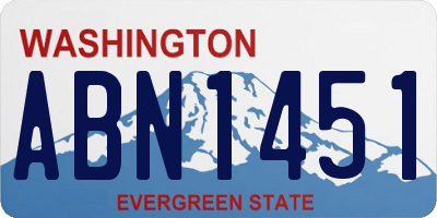 WA license plate ABN1451