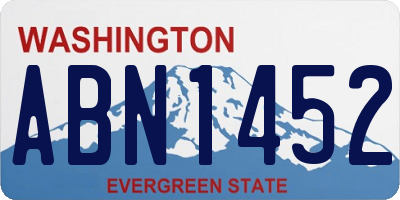 WA license plate ABN1452