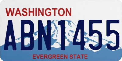 WA license plate ABN1455