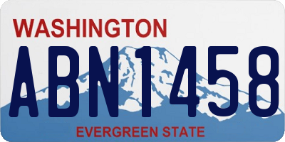 WA license plate ABN1458