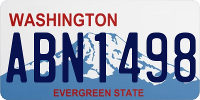 WA license plate ABN1498
