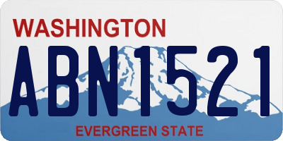 WA license plate ABN1521