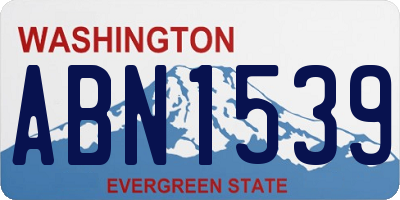WA license plate ABN1539