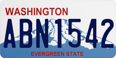 WA license plate ABN1542