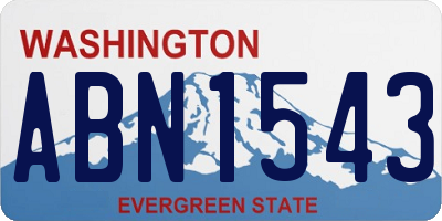 WA license plate ABN1543