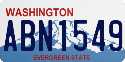 WA license plate ABN1549