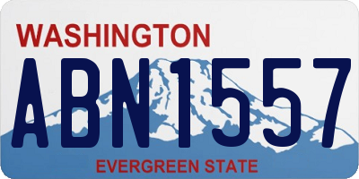 WA license plate ABN1557