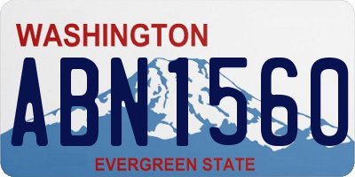 WA license plate ABN1560